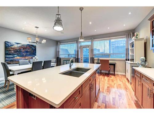 2019 32 Avenue Sw, Calgary, AB - Indoor Photo Showing Kitchen With Double Sink