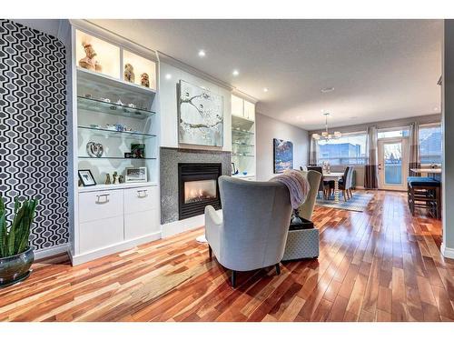 2019 32 Avenue Sw, Calgary, AB - Indoor Photo Showing Other Room With Fireplace