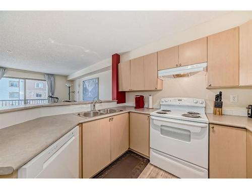 1215-16969 24 Street Sw, Calgary, AB - Indoor Photo Showing Kitchen With Double Sink