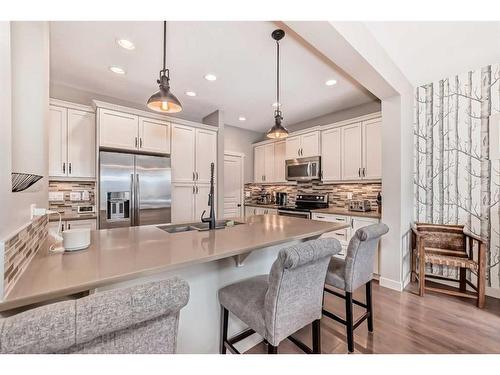 54 Copperpond Heath Se, Calgary, AB - Indoor Photo Showing Kitchen With Upgraded Kitchen