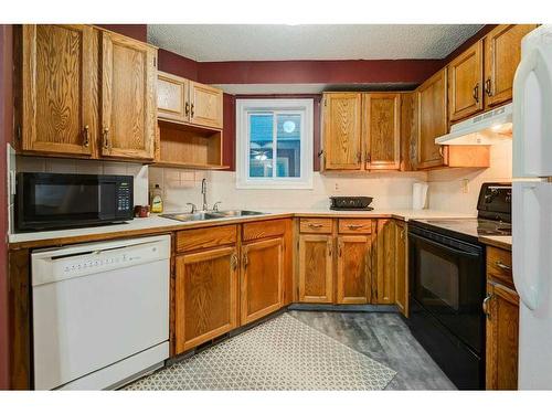 240 Falton Drive Ne, Calgary, AB - Indoor Photo Showing Kitchen With Double Sink