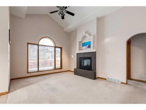 162 Rocky Ridge Circle Nw, Calgary, AB - Indoor With Fireplace