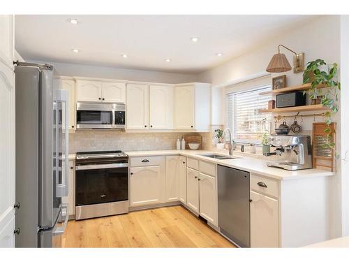 52 Sundown Way Se, Calgary, AB - Indoor Photo Showing Kitchen With Double Sink