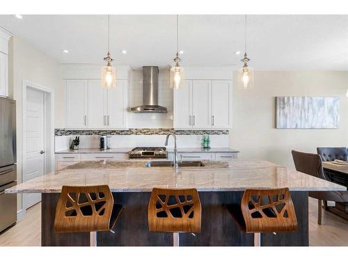 185 Carringvue Manor Nw, Calgary, AB - Indoor Photo Showing Kitchen With Double Sink With Upgraded Kitchen