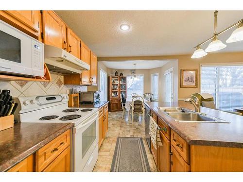 59 Coral Springs Boulevard Ne, Calgary, AB - Indoor Photo Showing Kitchen With Double Sink