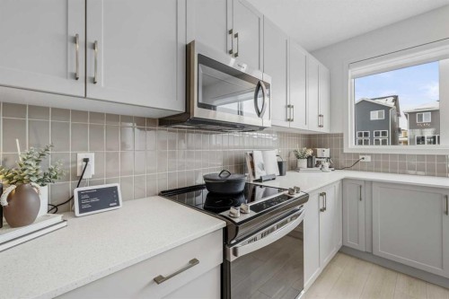536 Legacy Circle Se, Calgary, AB - Indoor Photo Showing Kitchen With Upgraded Kitchen