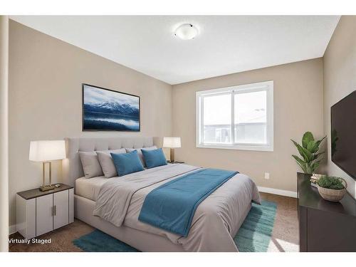 15 Silverado Skies Manor Sw, Calgary, AB - Indoor Photo Showing Bedroom