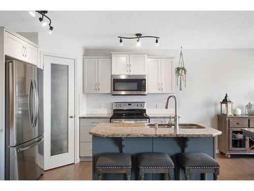 64 Brightonstone Gardens Se, Calgary, AB - Indoor Photo Showing Kitchen With Upgraded Kitchen