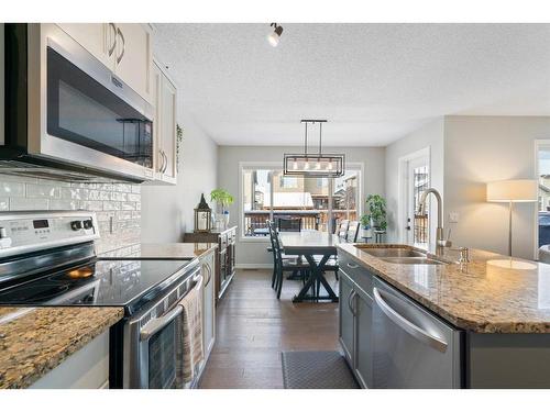 64 Brightonstone Gardens Se, Calgary, AB - Indoor Photo Showing Kitchen With Double Sink With Upgraded Kitchen