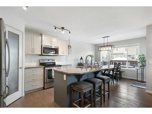 64 Brightonstone Gardens Se, Calgary, AB - Indoor Photo Showing Kitchen With Upgraded Kitchen