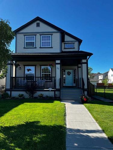 22 Copperstone Green Se, Calgary, AB - Outdoor With Deck Patio Veranda With Facade