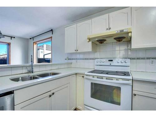 801 Martindale Boulevard Ne, Calgary, AB - Indoor Photo Showing Kitchen With Double Sink