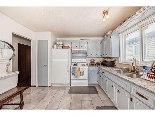 4023 44 Avenue Ne, Calgary, AB - Indoor Photo Showing Kitchen With Double Sink