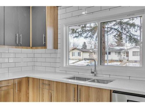 5915 Rundlehorn Drive Ne, Calgary, AB - Indoor Photo Showing Kitchen With Double Sink With Upgraded Kitchen