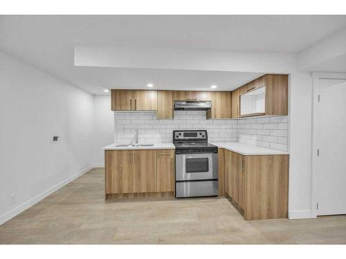 5915 Rundlehorn Drive Ne, Calgary, AB - Indoor Photo Showing Kitchen With Double Sink