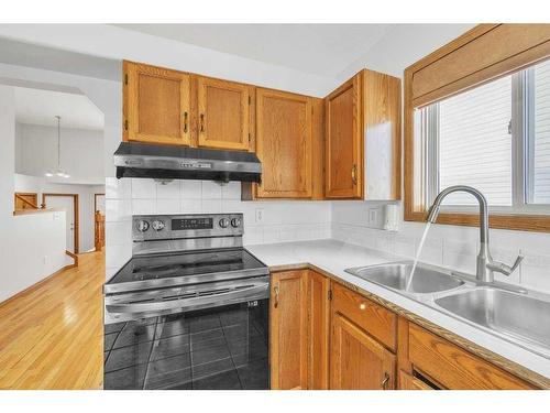 115 Harvest Oak Crescent Ne, Calgary, AB - Indoor Photo Showing Kitchen With Double Sink