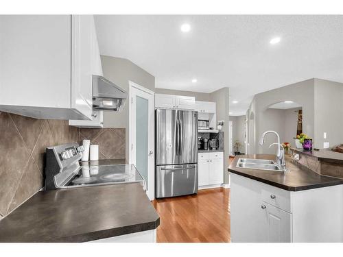 137 Saddlecrest Green Ne, Calgary, AB - Indoor Photo Showing Kitchen With Double Sink