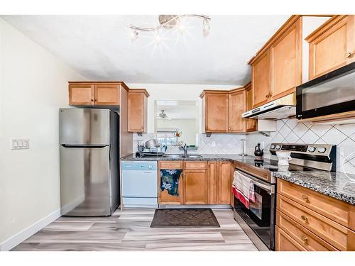 9 Dover Mews Se, Calgary, AB - Indoor Photo Showing Kitchen With Double Sink