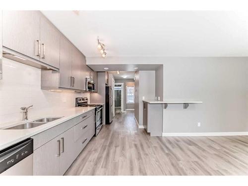 2316 16 Street Sw, Calgary, AB - Indoor Photo Showing Kitchen With Double Sink With Upgraded Kitchen