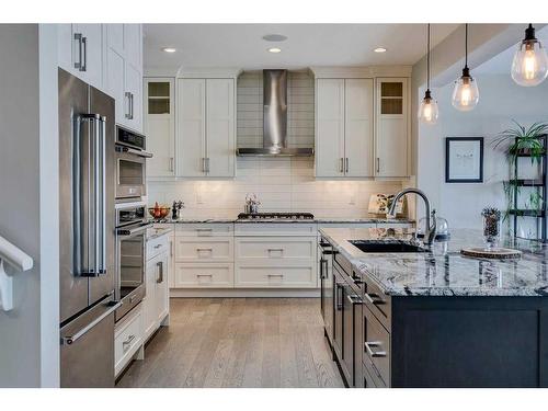 671 Cranston Avenue Se, Calgary, AB - Indoor Photo Showing Kitchen With Upgraded Kitchen