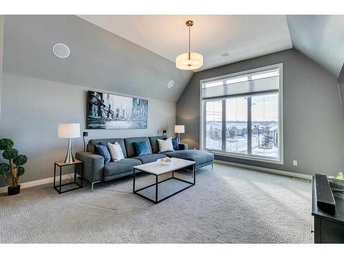 671 Cranston Avenue Se, Calgary, AB - Indoor Photo Showing Living Room