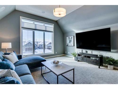 671 Cranston Avenue Se, Calgary, AB - Indoor Photo Showing Living Room