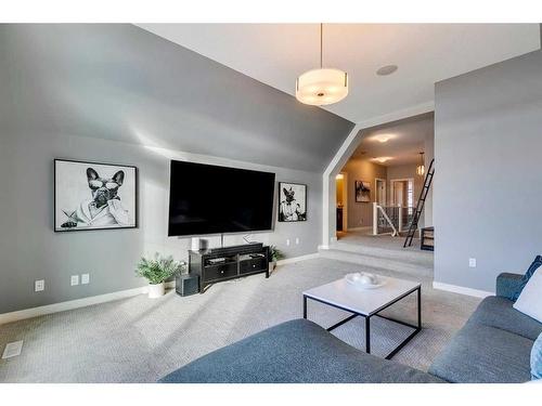 671 Cranston Avenue Se, Calgary, AB - Indoor Photo Showing Living Room