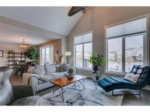 671 Cranston Avenue Se, Calgary, AB - Indoor Photo Showing Living Room