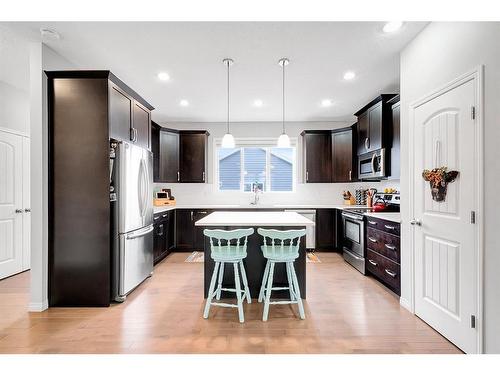 1701 Legacy Circle Se, Calgary, AB - Indoor Photo Showing Kitchen With Upgraded Kitchen