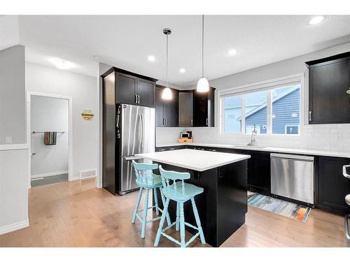 1701 Legacy Circle Se, Calgary, AB - Indoor Photo Showing Kitchen With Stainless Steel Kitchen With Upgraded Kitchen