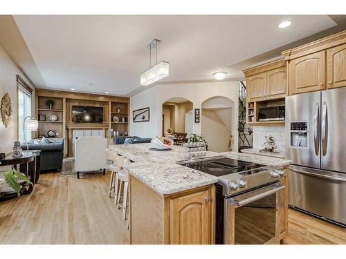 191 Rocky Ridge Landing Nw, Calgary, AB - Indoor Photo Showing Kitchen With Stainless Steel Kitchen With Double Sink