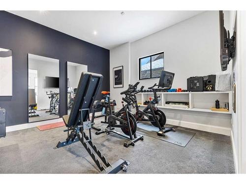 1010 39 Avenue Sw, Calgary, AB - Indoor Photo Showing Gym Room