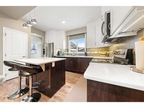 103 Redstone Boulevard Ne, Calgary, AB - Indoor Photo Showing Kitchen With Double Sink With Upgraded Kitchen