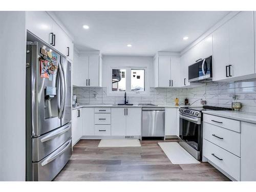 52 Millward Place Ne, Calgary, AB - Indoor Photo Showing Kitchen With Upgraded Kitchen