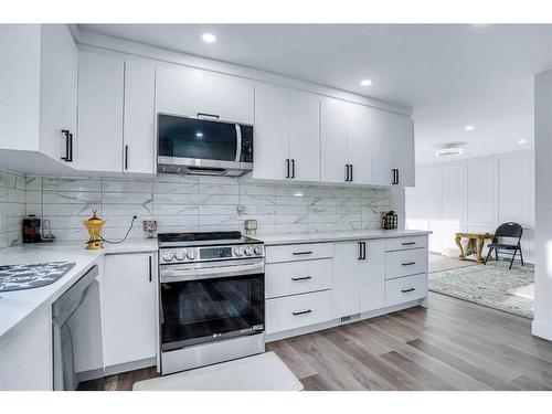 52 Millward Place Ne, Calgary, AB - Indoor Photo Showing Kitchen With Upgraded Kitchen