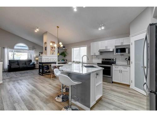 229 Chaparral Villas Se, Calgary, AB - Indoor Photo Showing Kitchen With Stainless Steel Kitchen With Upgraded Kitchen