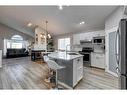 229 Chaparral Villas Se, Calgary, AB  - Indoor Photo Showing Kitchen With Stainless Steel Kitchen With Upgraded Kitchen 