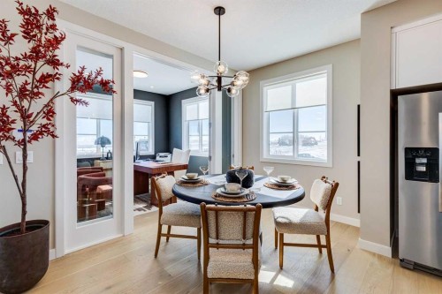 422 River Avenue, Cochrane, AB - Indoor Photo Showing Dining Room