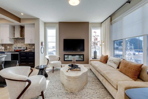 422 River Avenue, Cochrane, AB - Indoor Photo Showing Living Room