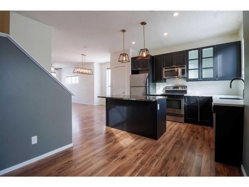 224 Copperstone Cove Se, Calgary, AB - Indoor Photo Showing Kitchen With Upgraded Kitchen