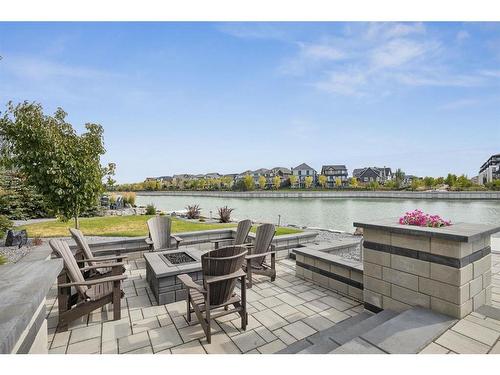 55 Mahogany Island Se, Calgary, AB - Outdoor With Body Of Water With Deck Patio Veranda With View