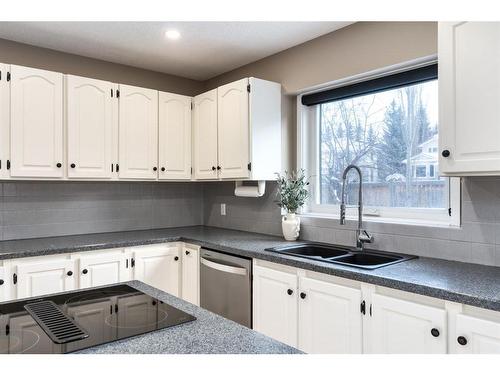 1393 Shawnee Road Sw, Calgary, AB - Indoor Photo Showing Kitchen With Double Sink