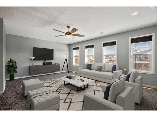 228 Cranarch Crescent Se, Calgary, AB - Indoor Photo Showing Living Room