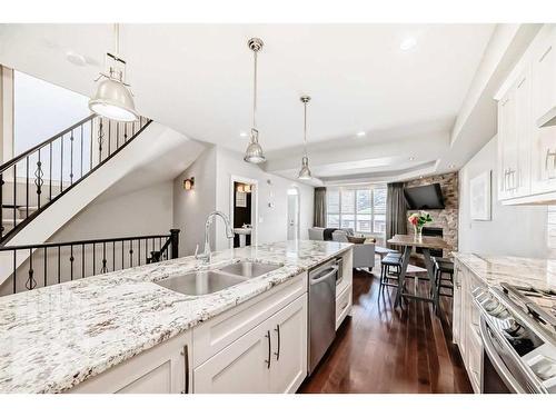 3327 40 Street Sw, Calgary, AB - Indoor Photo Showing Kitchen With Double Sink With Upgraded Kitchen