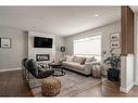 47 Henefer Road Sw, Calgary, AB  - Indoor Photo Showing Living Room With Fireplace 