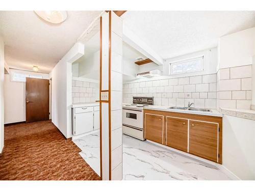 3719 Whitehorn Drive Ne, Calgary, AB - Indoor Photo Showing Kitchen With Double Sink