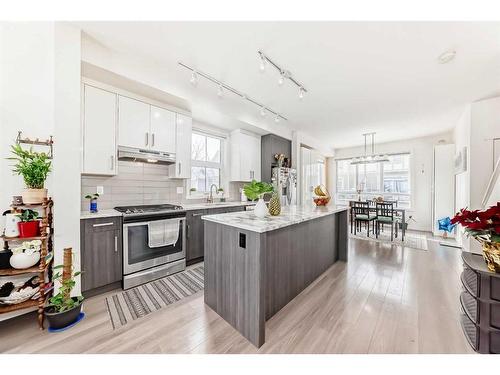 33 Sherwood Lane Nw, Calgary, AB - Indoor Photo Showing Kitchen With Upgraded Kitchen