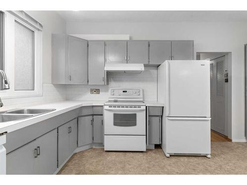 1015 Motherwell Road Ne, Calgary, AB - Indoor Photo Showing Kitchen With Double Sink