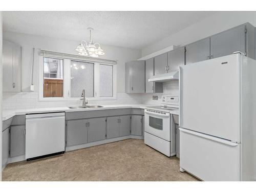 1015 Motherwell Road Ne, Calgary, AB - Indoor Photo Showing Kitchen With Double Sink