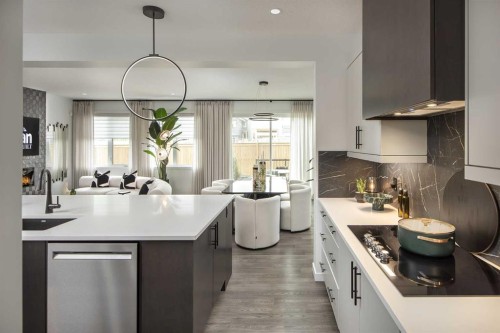 149 Mitchell Road Nw, Calgary, AB - Indoor Photo Showing Kitchen With Upgraded Kitchen